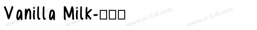 Vanilla Milk字体转换